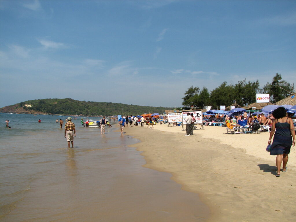 India Goa 010 Touristy Baga Beach